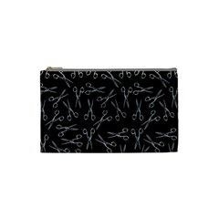 Scissors Pattern Cosmetic Bag (small)