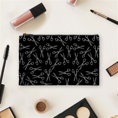 Scissors Pattern Cosmetic Bag (medium)