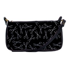 Scissors Pattern Shoulder Clutch Bags by Valentinaart