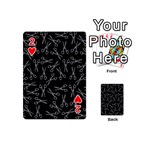 Scissors pattern Playing Cards 54 (Mini)  Front - Heart2