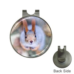 Squirrel Looks At You Hat Clips With Golf Markers by FunnyCow