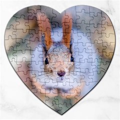 Squirrel Looks At You Jigsaw Puzzle (Heart)