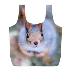 Squirrel Looks At You Full Print Recycle Bags (L) 