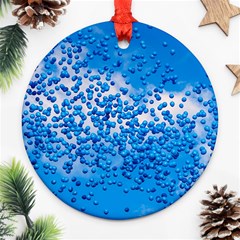 Blue Balloons In The Sky Ornament (round) by FunnyCow