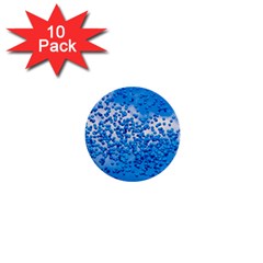 Blue Balloons In The Sky 1  Mini Buttons (10 Pack)  by FunnyCow