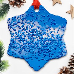 Blue Balloons In The Sky Snowflake Ornament (two Sides) by FunnyCow