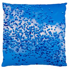 Blue Balloons In The Sky Large Cushion Case (one Side) by FunnyCow