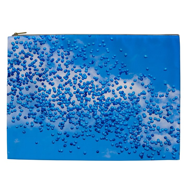 Blue Balloons In The Sky Cosmetic Bag (XXL)