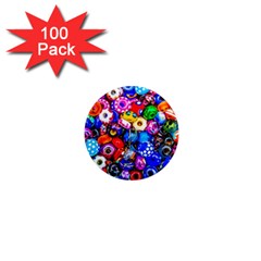 Colorful Beads 1  Mini Magnets (100 Pack)  by FunnyCow