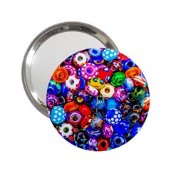 Colorful Beads 2 25  Handbag Mirrors by FunnyCow