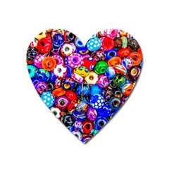 Colorful Beads Heart Magnet by FunnyCow