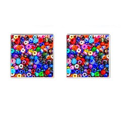 Colorful Beads Cufflinks (square) by FunnyCow