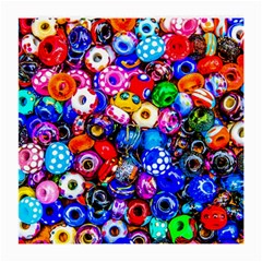 Colorful Beads Medium Glasses Cloth (2-side) by FunnyCow