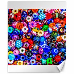 Colorful Beads Canvas 11  X 14  