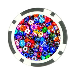 Colorful Beads Poker Chip Card Guard by FunnyCow