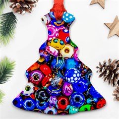 Colorful Beads Christmas Tree Ornament (two Sides) by FunnyCow