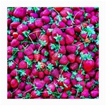 Pile Of Red Strawberries Medium Glasses Cloth Front