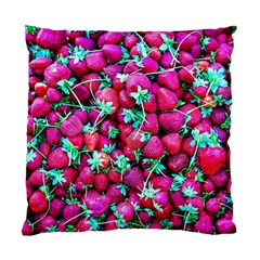 Pile Of Red Strawberries Standard Cushion Case (two Sides) by FunnyCow