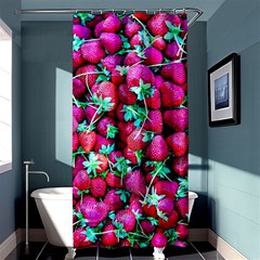 Pile Of Red Strawberries Shower Curtain 36  X 72  (stall)  by FunnyCow