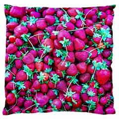 Pile Of Red Strawberries Standard Flano Cushion Case (two Sides) by FunnyCow