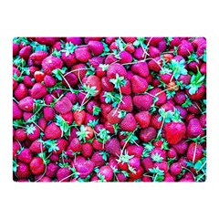 Pile Of Red Strawberries Double Sided Flano Blanket (mini)  by FunnyCow