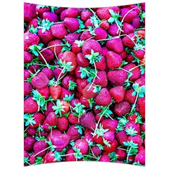 Pile Of Red Strawberries Back Support Cushion by FunnyCow