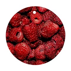 Red Raspberries Ornament (round) by FunnyCow