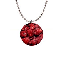 Red Raspberries Button Necklaces by FunnyCow