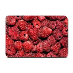 Red Raspberries Small Doormat  by FunnyCow