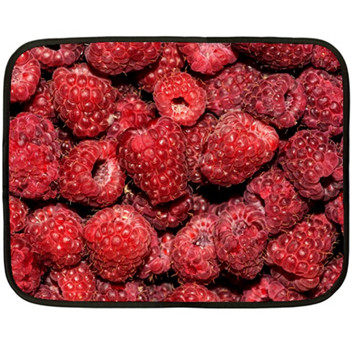 Red Raspberries Double Sided Fleece Blanket (Mini) 