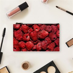 Red Raspberries Cosmetic Bag (small) by FunnyCow