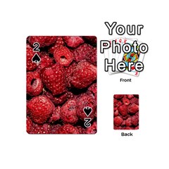 Red Raspberries Playing Cards 54 (mini)  by FunnyCow