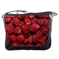 Red Raspberries Messenger Bags by FunnyCow