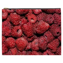 Red Raspberries Cosmetic Bag (xxxl) by FunnyCow