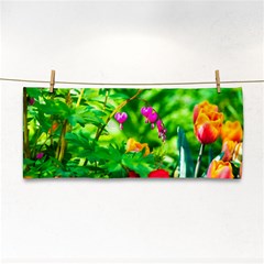 Bleeding Heart Flowers In Spring Hand Towel by FunnyCow