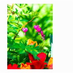 Bleeding Heart Flowers In Spring Small Garden Flag (two Sides) by FunnyCow