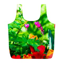 Bleeding Heart Flowers In Spring Full Print Recycle Bags (l)  by FunnyCow