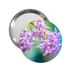 Beautiful Pink Lilac Flowers 2 25  Handbag Mirrors by FunnyCow