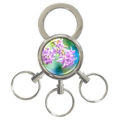 Beautiful Pink Lilac Flowers 3-ring Key Chains by FunnyCow