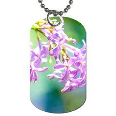 Beautiful Pink Lilac Flowers Dog Tag (two Sides) by FunnyCow