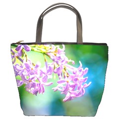 Beautiful Pink Lilac Flowers Bucket Bags by FunnyCow