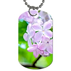 Elegant Pink Lilacs In Spring Dog Tag (two Sides) by FunnyCow