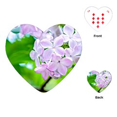 Elegant Pink Lilacs In Spring Playing Cards (heart)  by FunnyCow