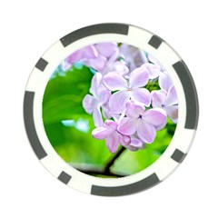 Elegant Pink Lilacs In Spring Poker Chip Card Guard by FunnyCow