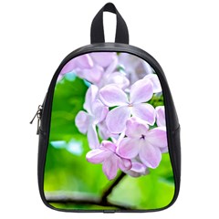 Elegant Pink Lilacs In Spring School Bag (small) by FunnyCow