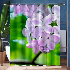 Elegant Pink Lilacs In Spring Shower Curtain 60  X 72  (medium)  by FunnyCow