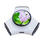 Elegant Pink Lilacs In Spring 3-Port USB Hub Front