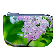 Elegant Pink Lilacs In Spring Large Coin Purse by FunnyCow