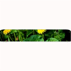 Yellow Dandelion Flowers In Spring Small Bar Mats by FunnyCow