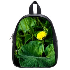 Yellow Dandelion Flowers In Spring School Bag (small) by FunnyCow